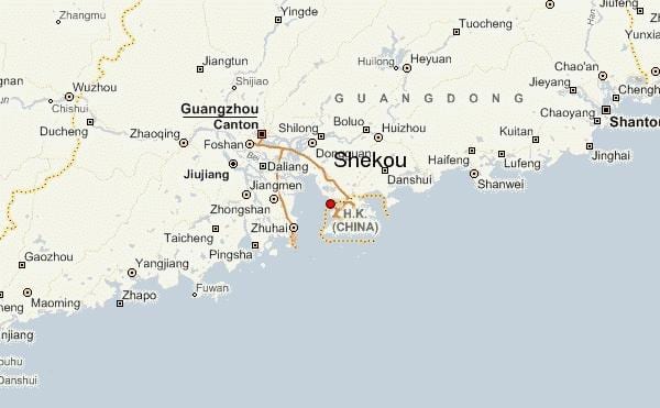 shekou Кина мапа