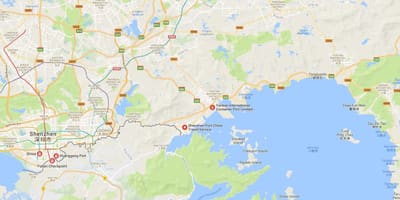 Shekou порта мапа